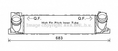 AVA QUALITY COOLING bw4467 -  Интеркулер